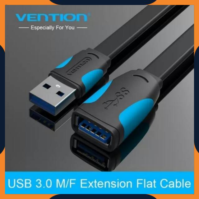 [COD] KABEL PERPANJANGAN USB / VENTION A13 KABEL EXTENXION FLAT USB 3.0 MALE TO FEMALE 2 METER / KABEL EXTENSION FLAT USB MALE KE FEMALE 2M ORIGINAL