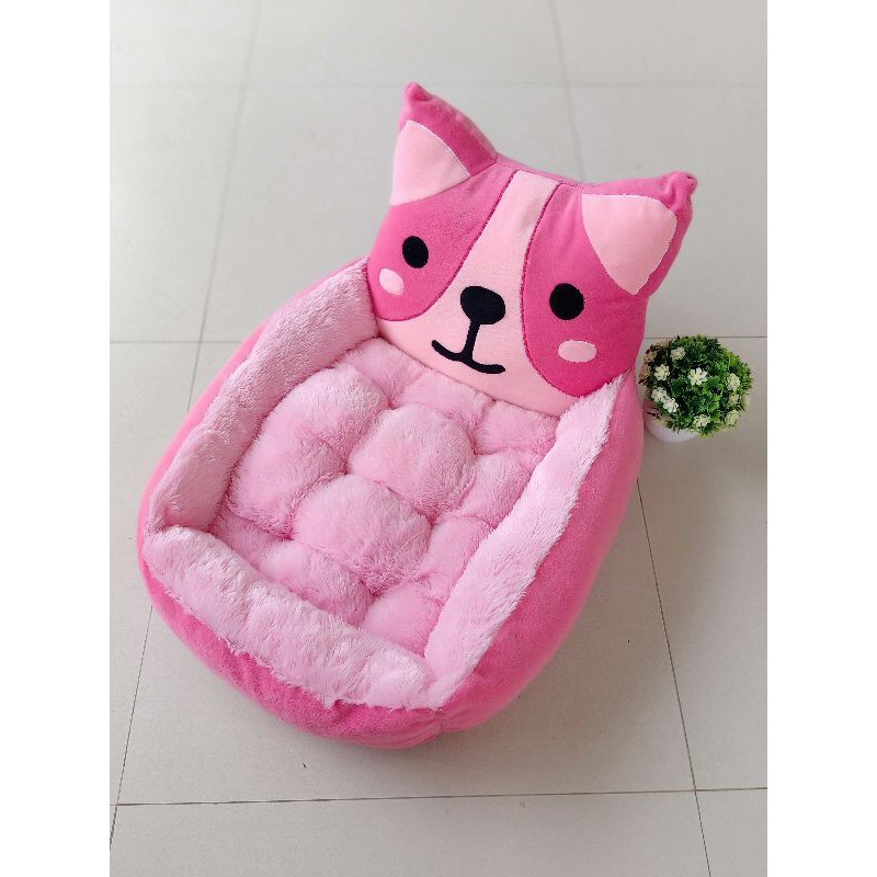 Tempat Tidur Kucing Anjing Matras Removable Model Teddy Golden Kasur