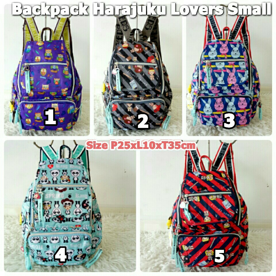 TERMURAH TAS RANSEL HARAJUKU LOVERS SMALL