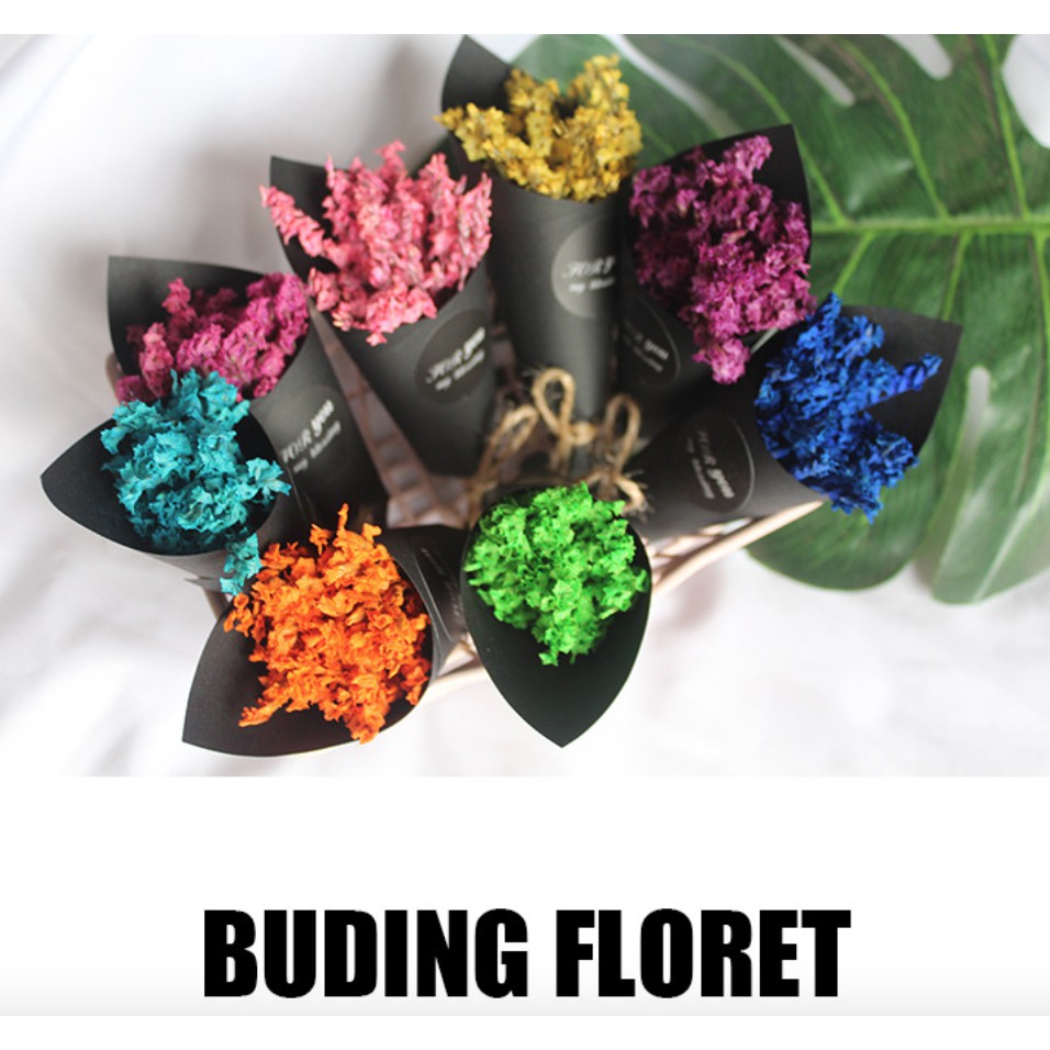 Bunga Kering Buket Mini Dried Flower Bouquet Kecil Buding Floret