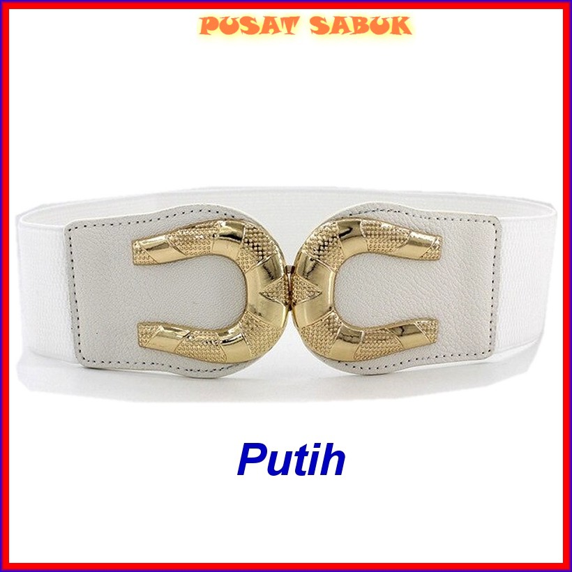 Gesper Sabuk Ikat Pinggang Wanita Belt dress Korea Obi Karet Elastis Cewek besar gaun Fashion Murah