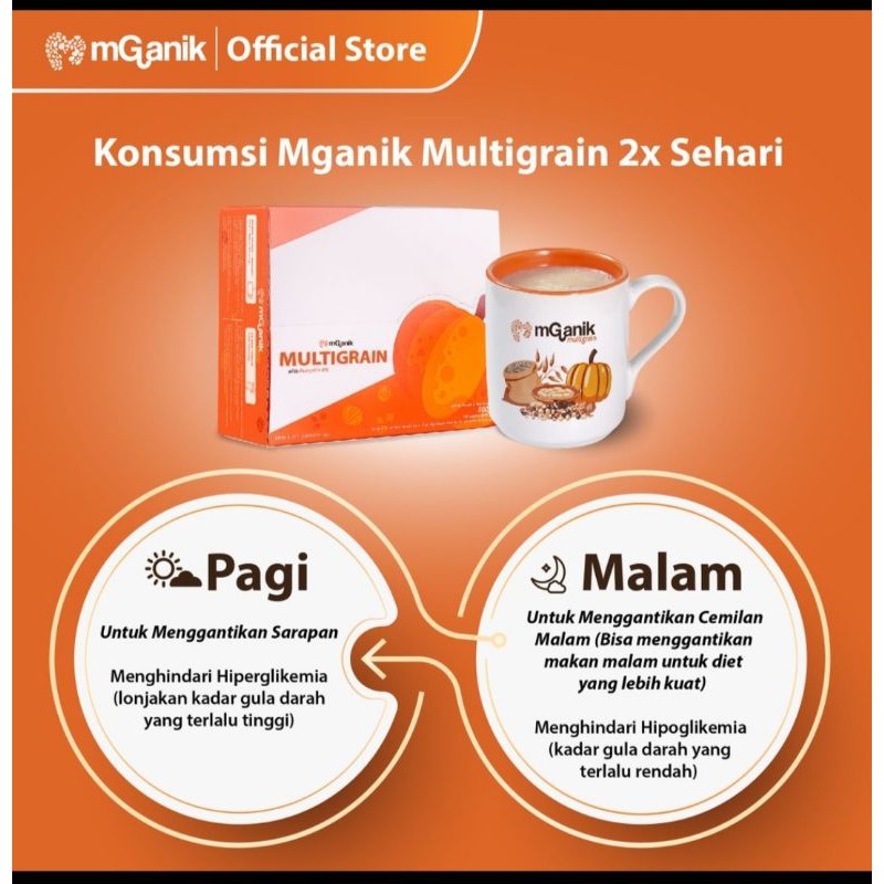 MGANIK MULTIGRAIN 500gr + BOTOL MINUM SHAKER 300ml