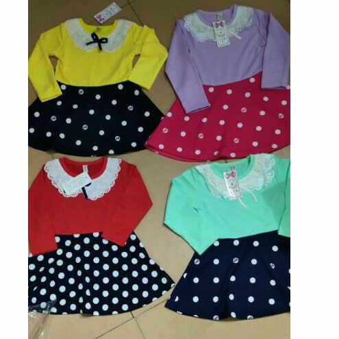 Dress anak perempuan Polkadot