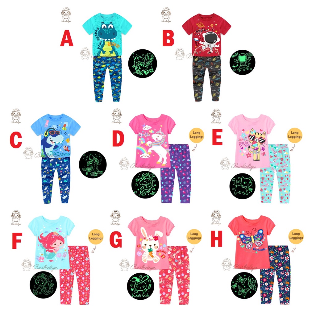SETELAN/BAJU TIDUR/PIYAMA BARBIELIYA ANAK LAKI-LAKI/ PEREMPUAN SKU0129