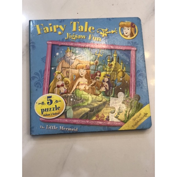 Fairy tale jigsaw fun the little mermaid board book Indonesia-Inggris