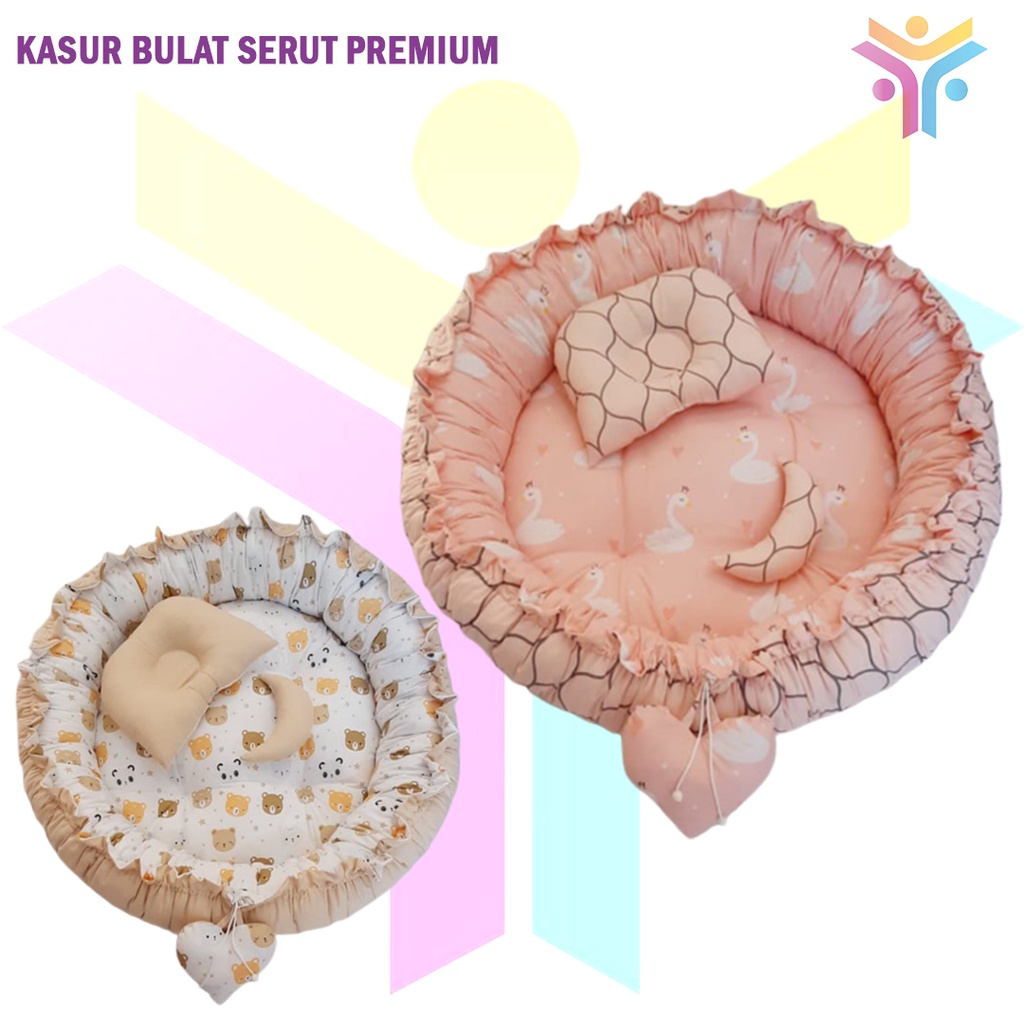 7 || READY Round babynest full beddingset circle baby nest bulat kado lahiran murah terbaik