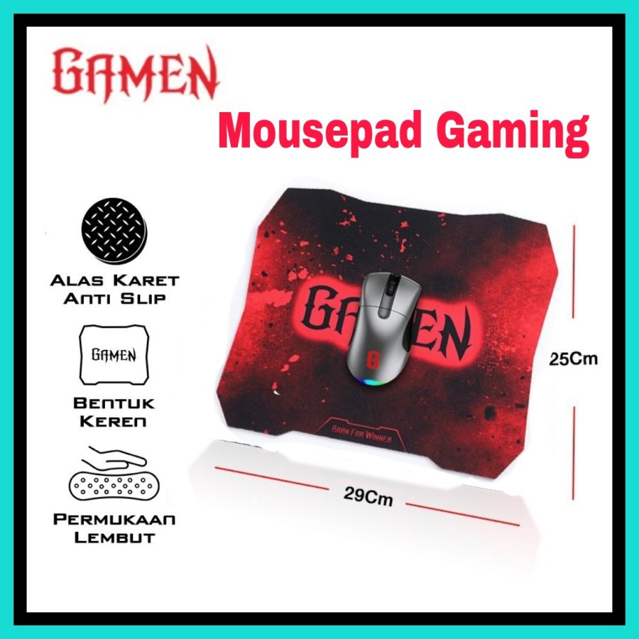 NA - Mousepad Gaming Gamen Anti Selip Bahan Lembut GP-X