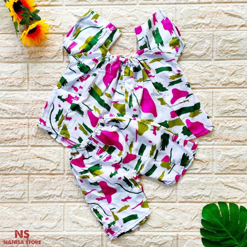 Dress Pernik Dress Batik Anak Perempuan Tanpa Lengan Bahan Rayon