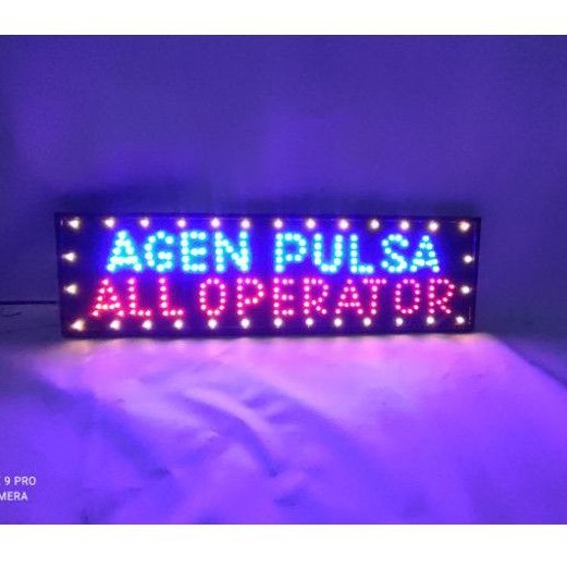 led sign AGEN PULSA ALL OPERATOR 60x20 cm