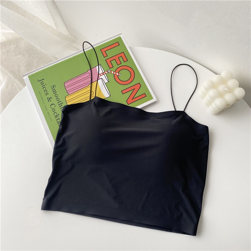 •OKEY BELI•BR502 Tanktop korea seamless spaghetti strap tank top dalaman wanita pakaian bralette bra bh COD-8