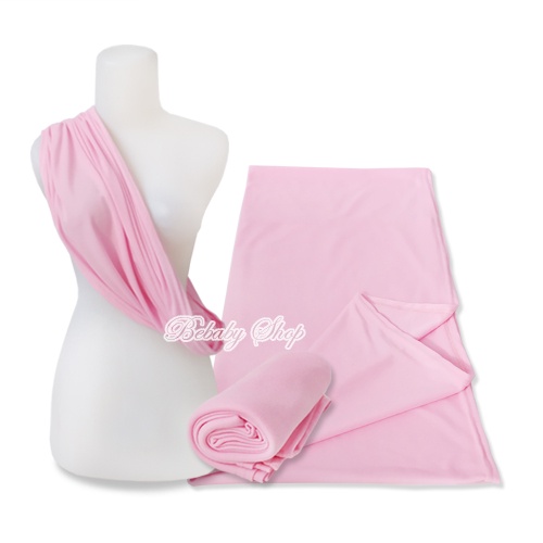 Geos Gendongan Bayi Polos Warna Pink Gendongan Kaos Instan Sling Bayi Allsize 6-12 Bulan