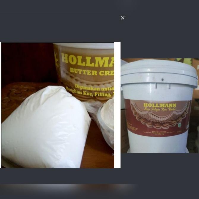 

hollman buttercream vanilla repack 500gr TERLARIS TERPERCAYA ORIGINAL