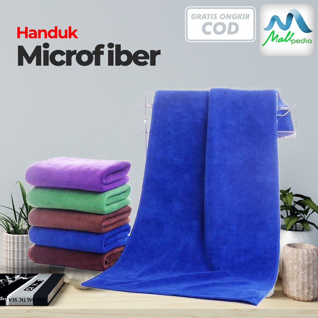 Pro1 Handuk Microfiber Mini Lembut Polos Quickdry Handuk Kecil Cepat Kering untuk Olahraga Travel MPRO1