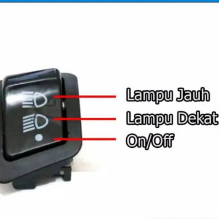 L078 | Saklar Switch On Off Dim Dimmer Lampu Motor Honda Beat Scoopy Vario 125 Revo Blade Supra 125