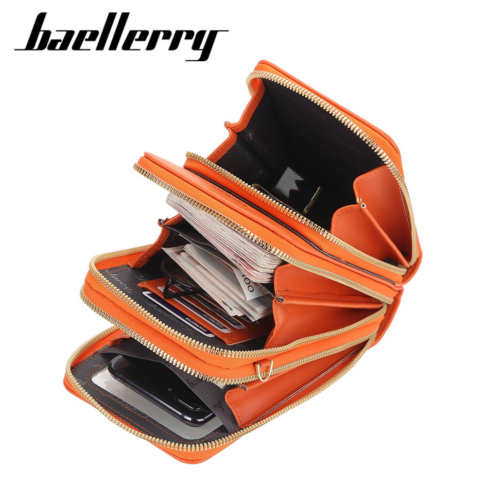 BAELLERRY N5019 Tas Selempang Wanita Dompet Panjang Wanita Dompet Handphone Sling Bag WATCHKITE WKOS