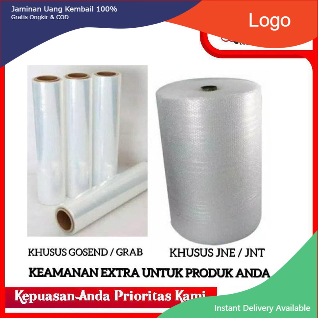 

Bubble Wrap JNE/JNT/Plastic Wrapping GOSEND/GRAB (Tambahan Packing)