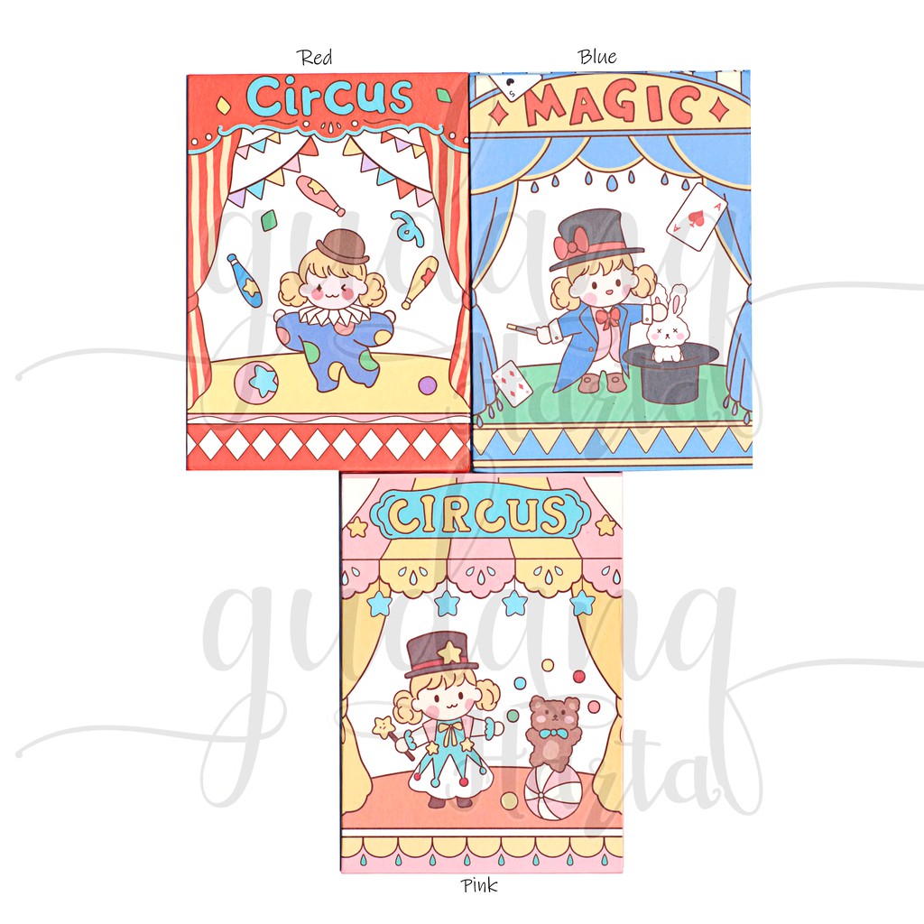 Kaca Rias Make Up Motif Circus Magician Cermin Unik GH 504239