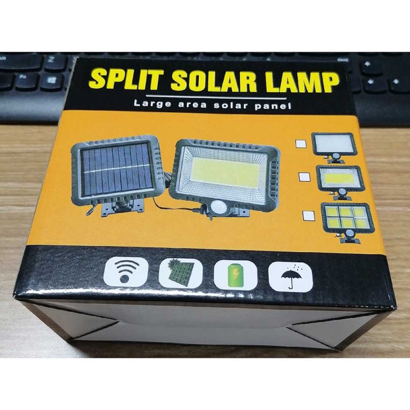 Lampu Solar LED 100COB Sensor Gerak Weatherproof Outdoor Jalan 1200mAh