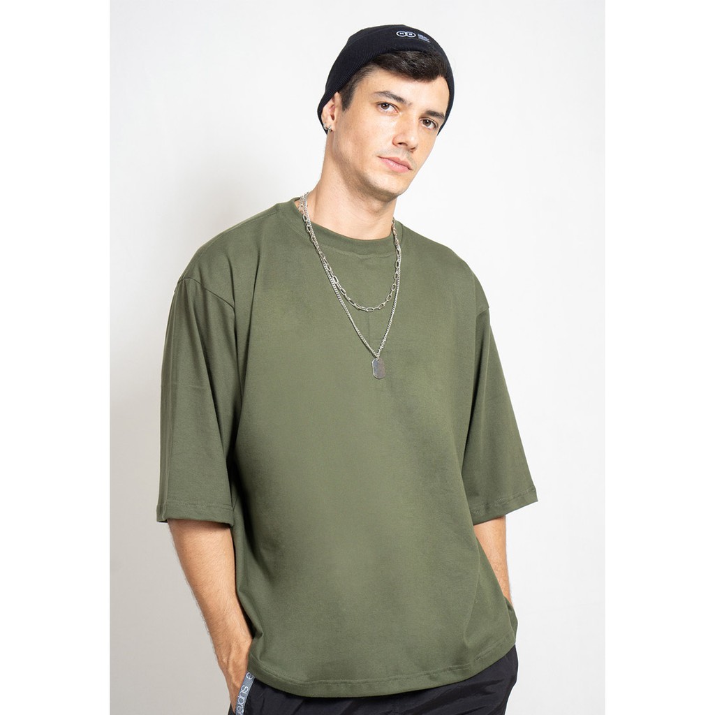 OCWA Men Army Basic Oversized Tshirt