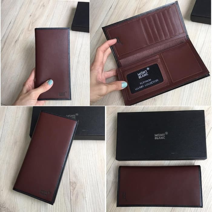YUK BELI DOMPET MONTBLANC WALLET SUPREME MAN COFFEE ONLY LONG KEKINIAN