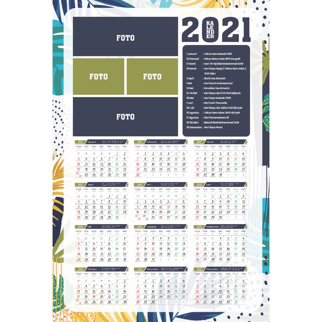 

KALENDER DINDING CUSTOM FOTO MURAH