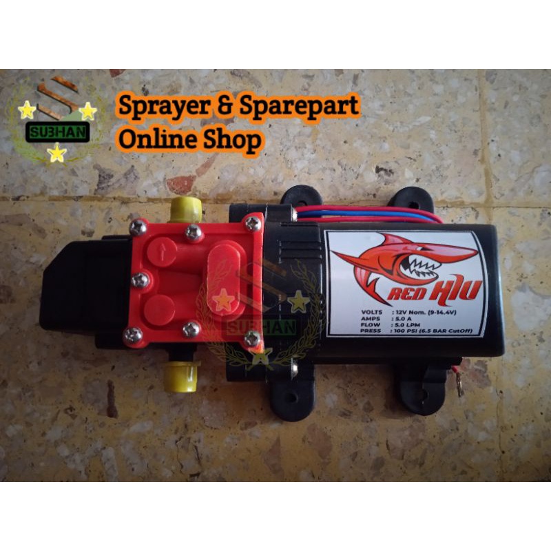 Dinamo Pompa DC Red Hiu 100Psi Sprayer Elektrik
