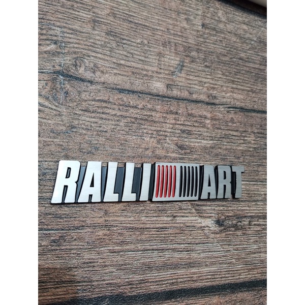 Emblem mobil stainlessb steel RALLI ART