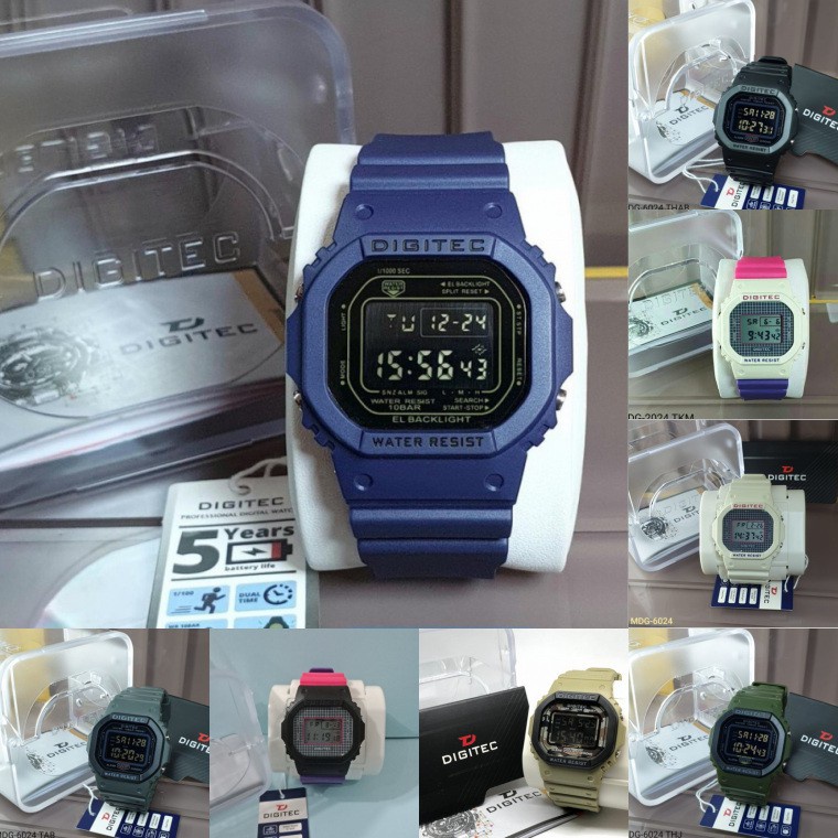 JAM TANGAN DIGITEC DG 6024 DG 6024 PRIA DIGITAL ORIGINAL