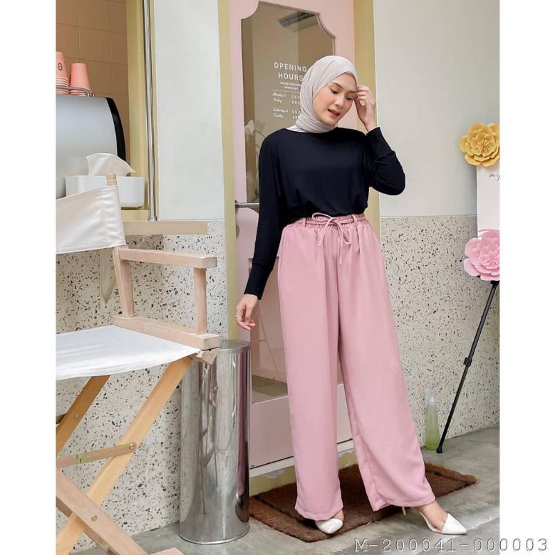 BAWAHAN WANITA CELANA KULOT LINEN VNDD-004warna: cream, blusky, army, hitam, hijau mint
ukuran: alls