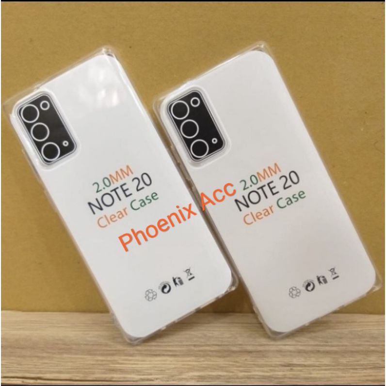 Samsung Note 20 Note 20 Ultra A01 A01 Core A10 Softcase Silikon Clear Case Premium HD Transparan 2 mm
