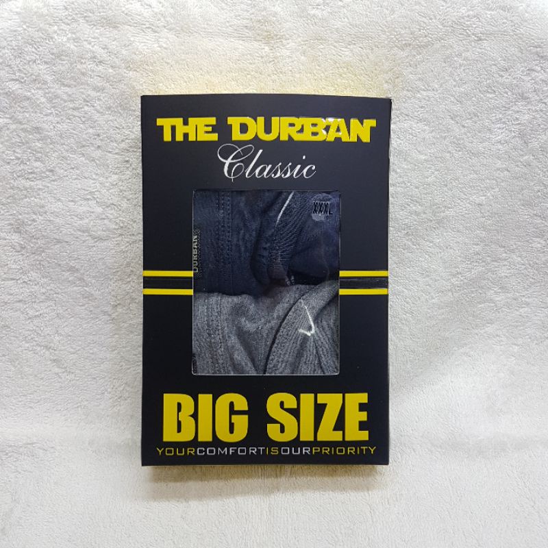 1 dus Celana dalam pria merk Durban Classic isi 2pcs big size