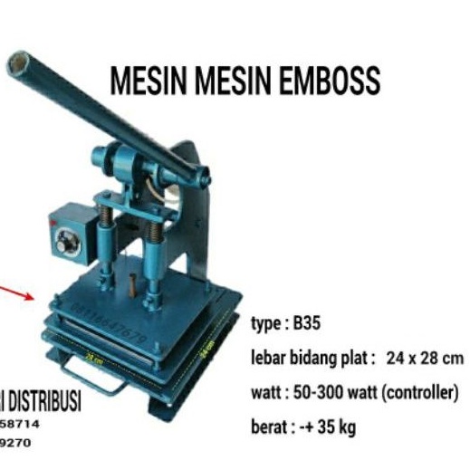 Jual Mesin Emboss Kulit Foil Branding Name Hot Stamp X Cm