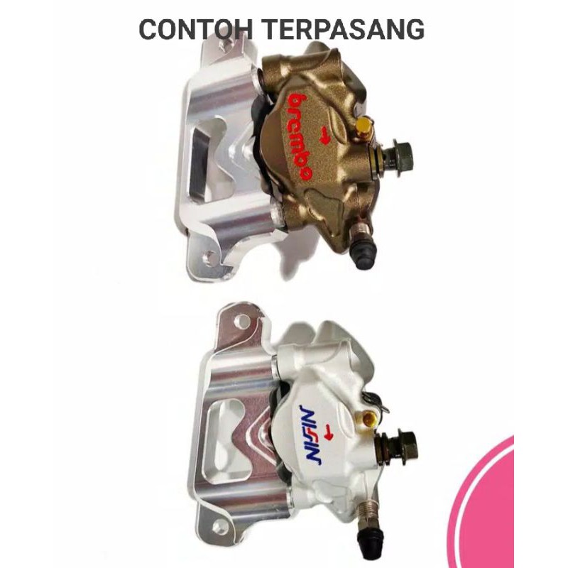 Breket Bracket Dudukan kaliper 2p 2 Piston giant all beat scoopy vario