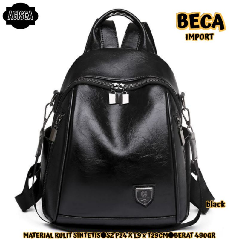 BISA COD|TAS RANSEL KULIT BECA BY AZZAM BAG