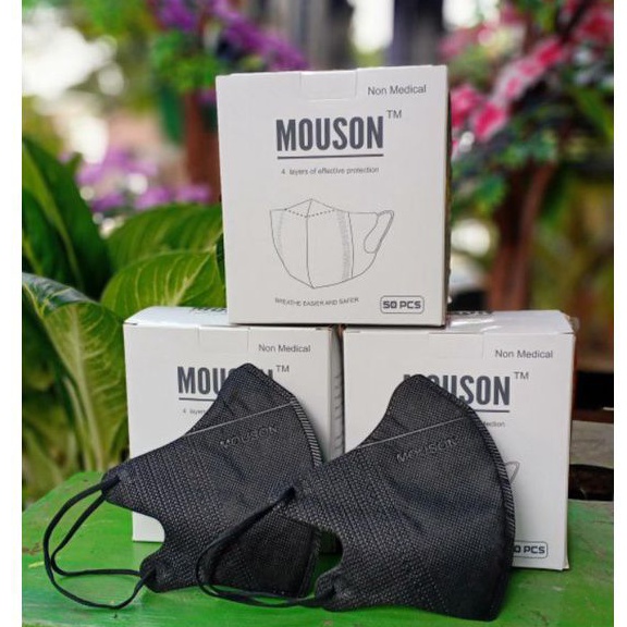 Ready Duckbill Hitam Mouson//Putih Embos mouson// bahan tebal