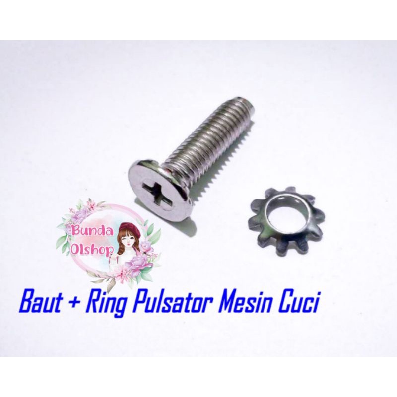 Baut + Ring Pulsator Mesin Cuci / Baut Gear Box Mesin Cuci Anti Karat