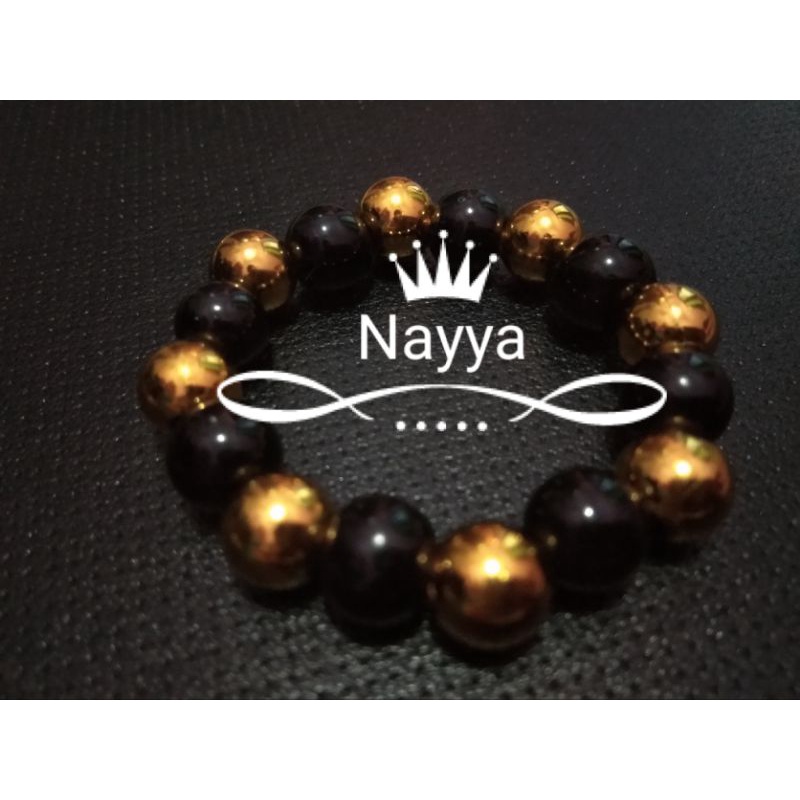 gelang imitasi anak perempuan mutiara sintetis mix mote emas