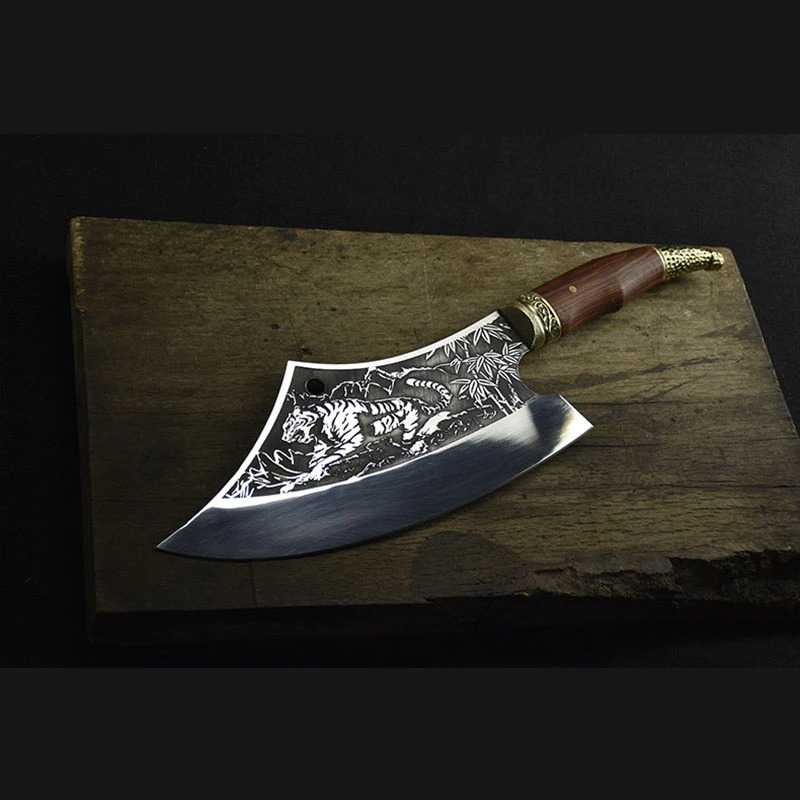 TD - RUM SHIBAZI Pisau Dapur Chef Knife Cleaver Wide 8.5 Inch - S602