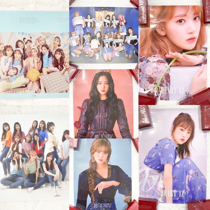 iz*one izone eyes on me heartiz bloomiz heart*iz bloom*iz yena sakura wonyoung yujin poster