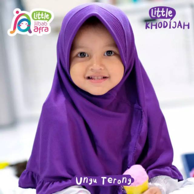 Jilbab anak Little Khodijah - Little Khadijah - jilbab Afra - jilbab kaos anak - jilbab anak  instan