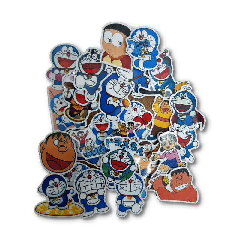 

20 pcs stiker doraemon dkk