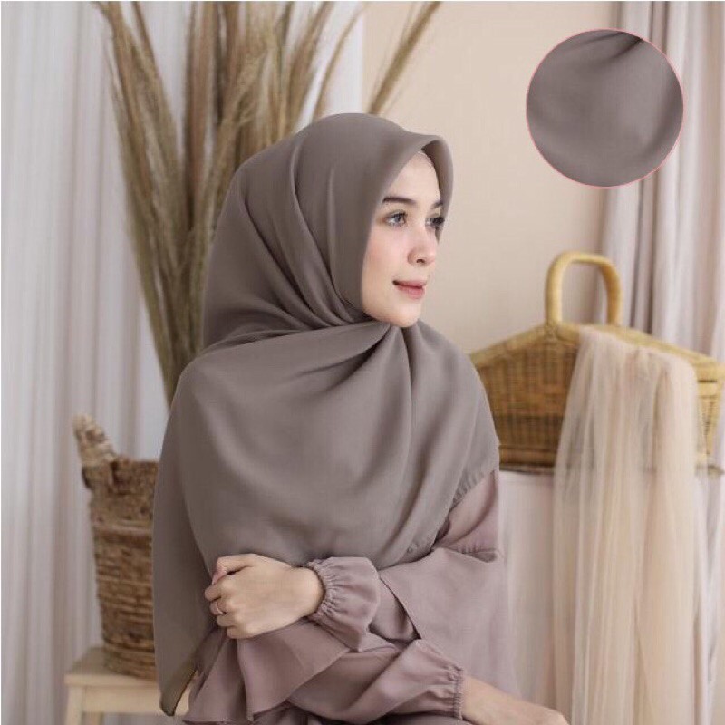 Yama.id / Hijab Segi 4 Polycotton Premium / PROMO BELI MIN.2 FREE MASKER KAIN