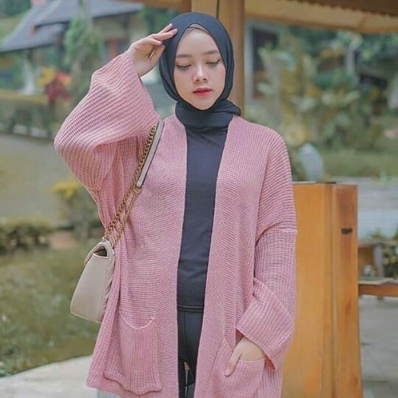 loocy cardy/cardigan overzize/loccy rajut