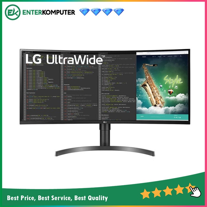 Monitor LG 35&quot; LED 35WN75C - UltraWide QHD Curved