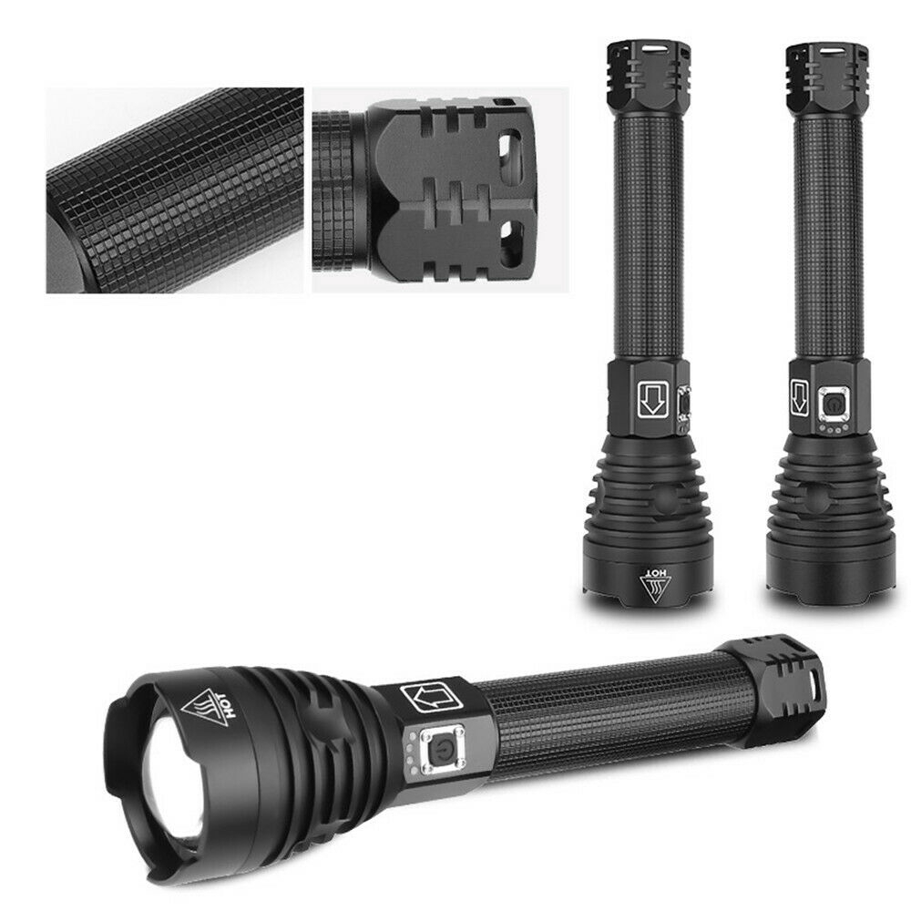 ✫〖ready to ship/COD〗✫  Lampu Senter LED 200000lm Rechargeable USB Zoomable xhp90