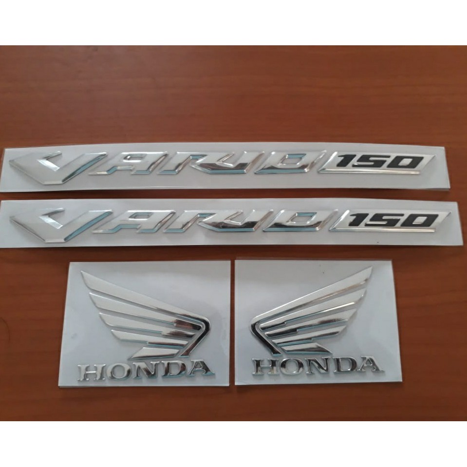 Sticker Emblem Logo Honda Vario 150 Led 2016 2017 Original 1 Set Motor