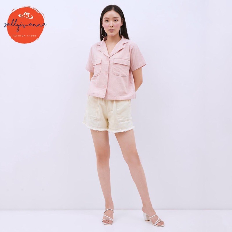 Ella Top - Baju Setelan Wanita / Setelan / Fashion Wanita / Set Wanita / linen