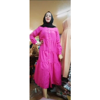 gamis midi polos