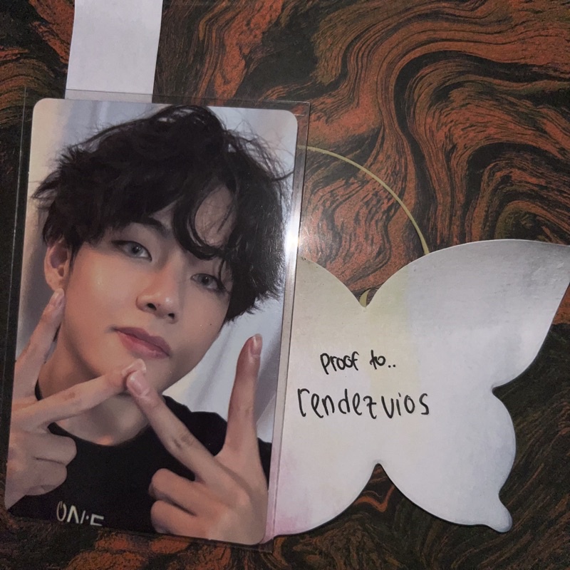 bts v / taehyung official photocard [ map of the soul on:e blu ray / mots one br pc ]