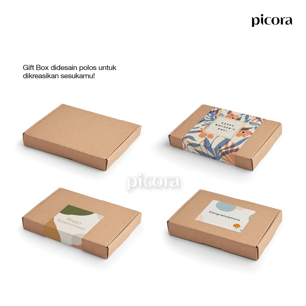 PICORA Gift Box Kardus Kotak Kado Packaging Die Cut Bingkai Foto